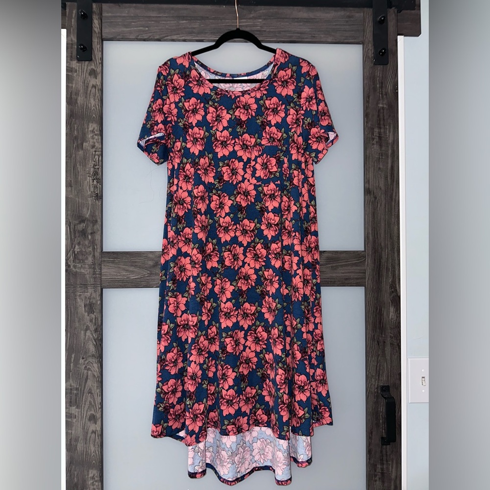 LuLaRoe Carly large floral dress